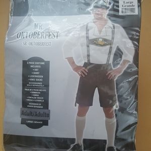 Mens German beer garden Lederhosen costume